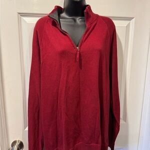 Old Navy Women's Burgundy Half-Zip Sweater